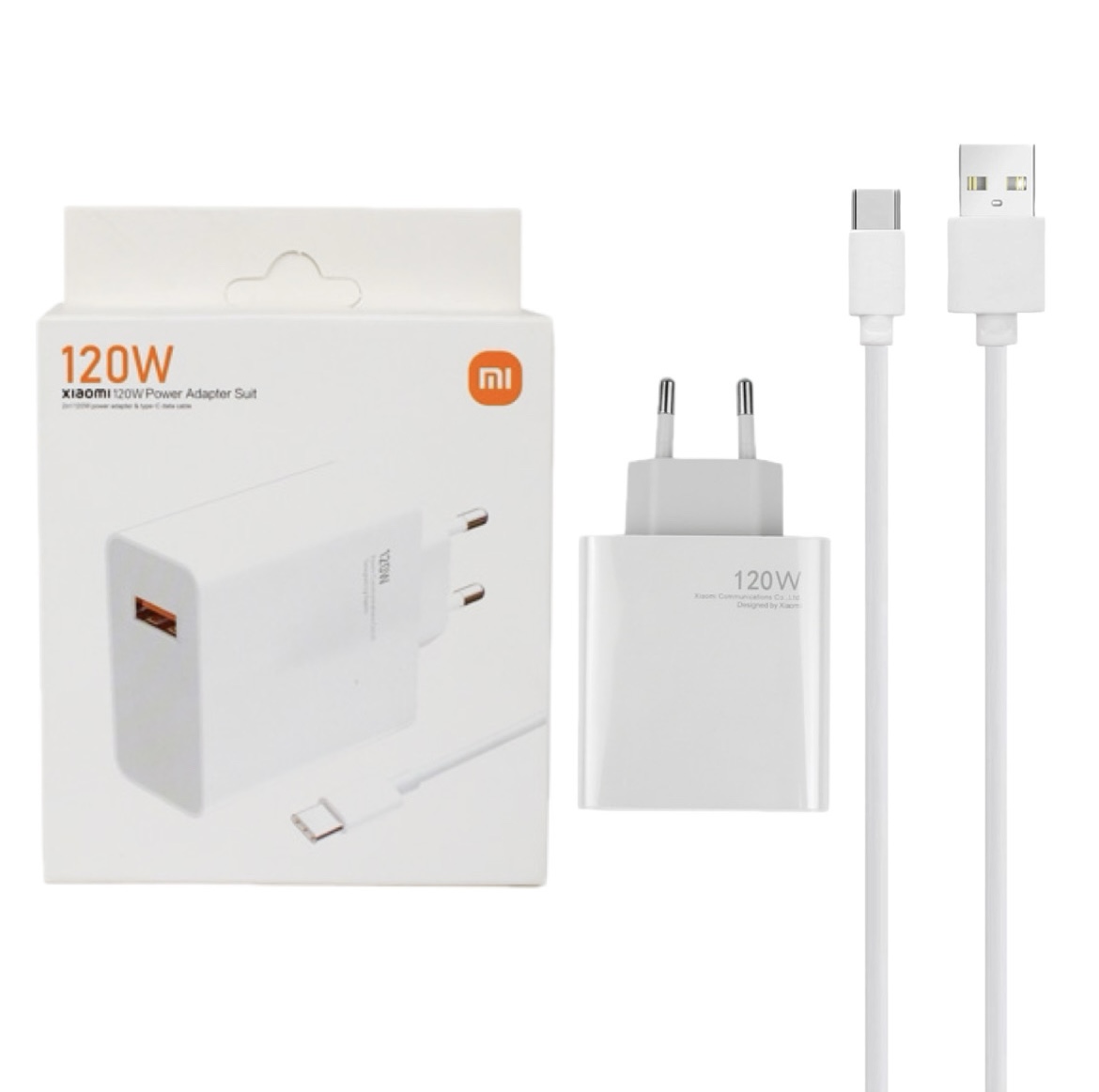 شارژر شیائومی ۱۲۰ واتی MDY-13-EE اصل + کابل ۲ پین