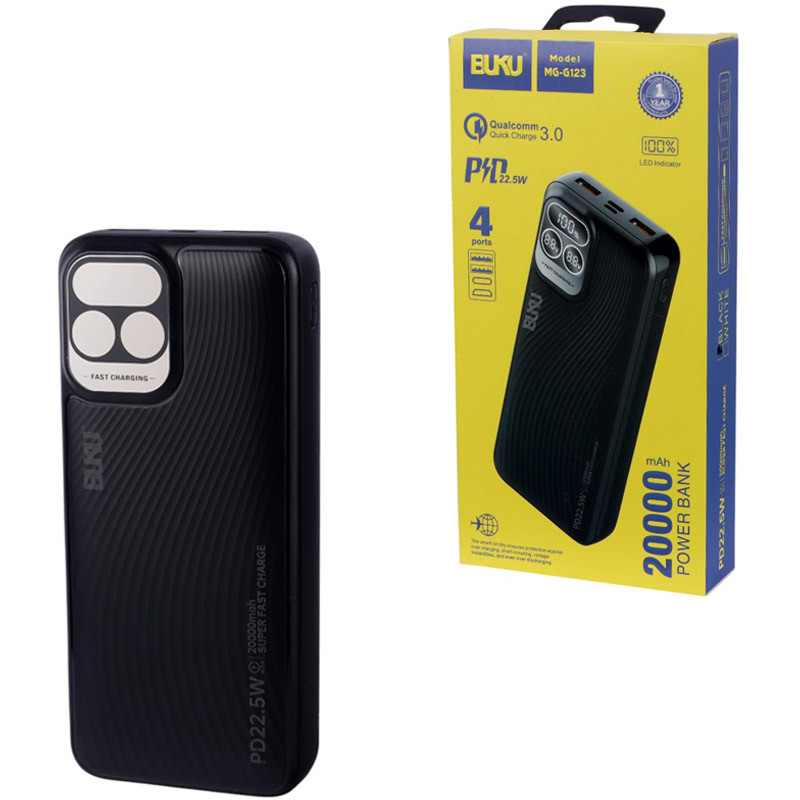 پاوربانک بوکو مدل MG_G123 ظرفیت ۲۰۰۰۰ فست شارژ ۲۲.۵ وات