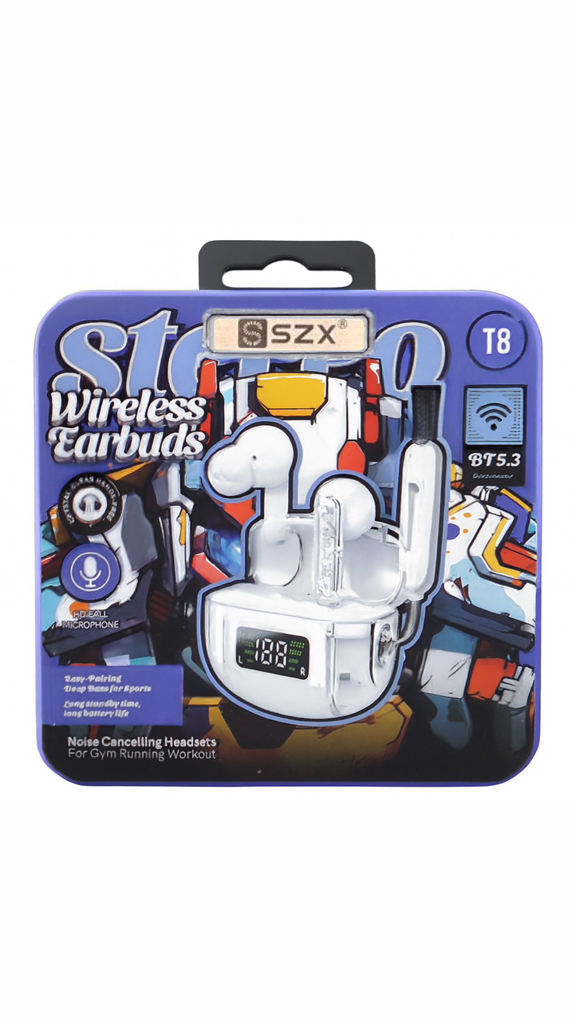 ایرپاد (هندسفری بلوتوثی) باکس دار فانتزی اس زد ایکس مدل T8